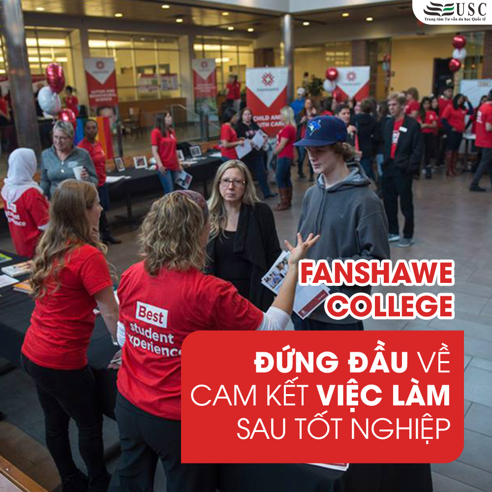 DU HỌC CANADA TẠI FANSHAWE COLLEGE – ĐỨNG ĐẦU VỀ CAM KẾT VIỆC LÀM SAU TỐT NGHIỆP