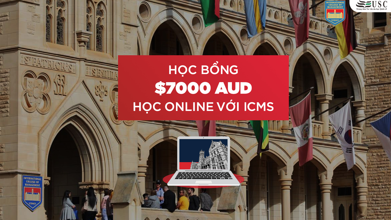 HỌC BỔNG ĐẾN 7.000 AUD KHI HỌC ONLINE VỚI ICMS