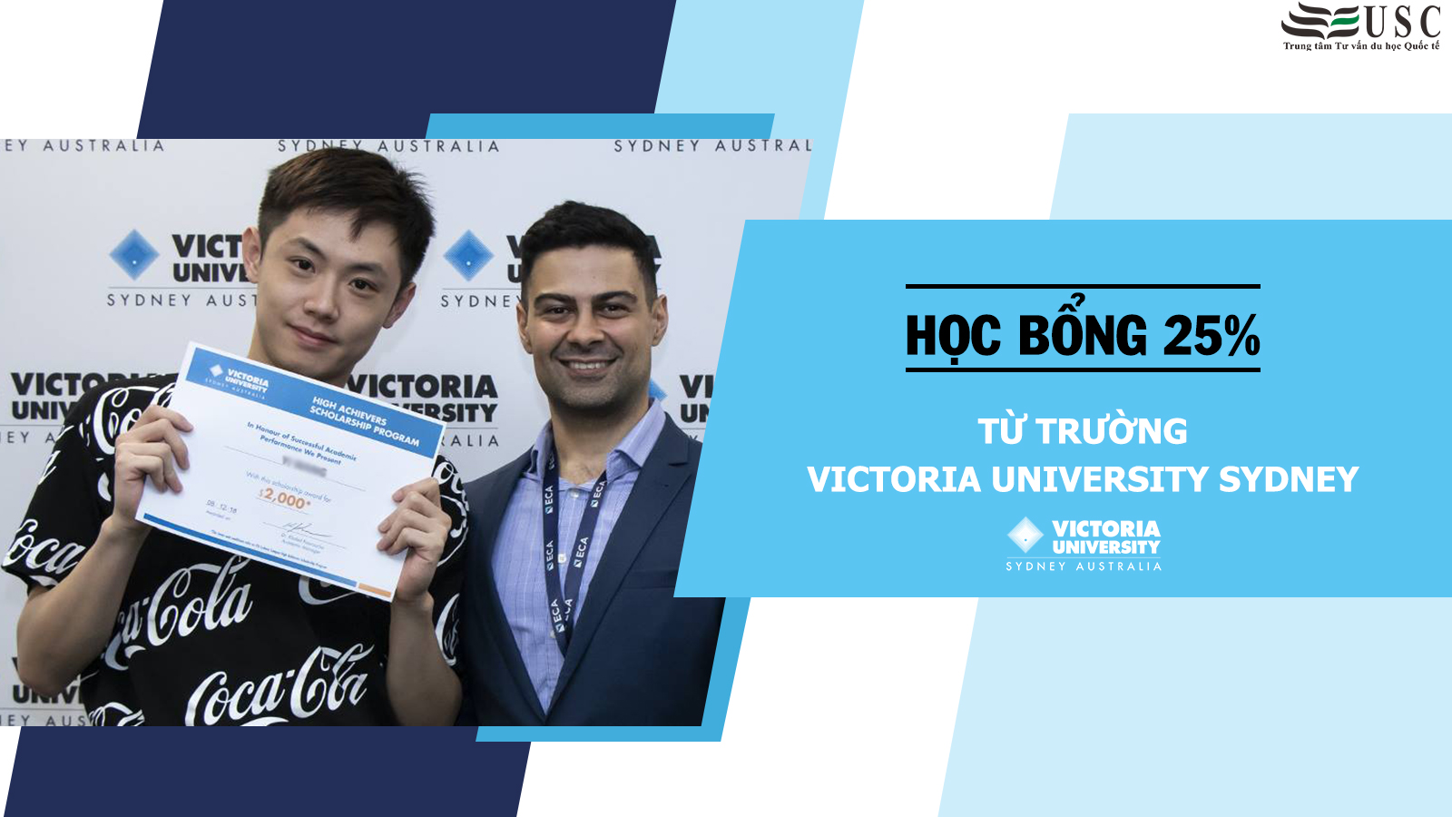 TIN VUI HỌC BỔNG 25% TỪ VICTORIA UNIVERSITY SYDNEY