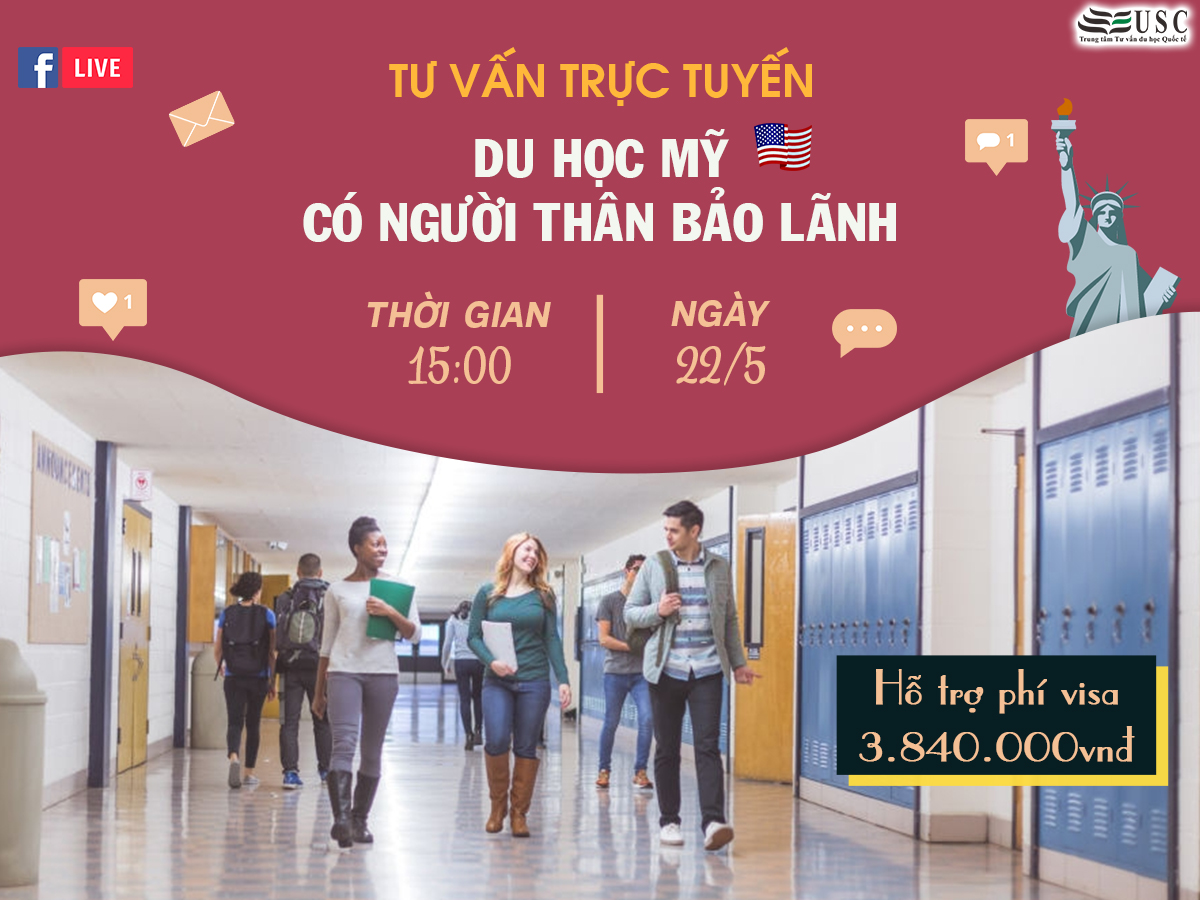 [LIVESTREAM] DU HỌC MỸ CÓ NGƯỜI THÂN BẢO LÃNH