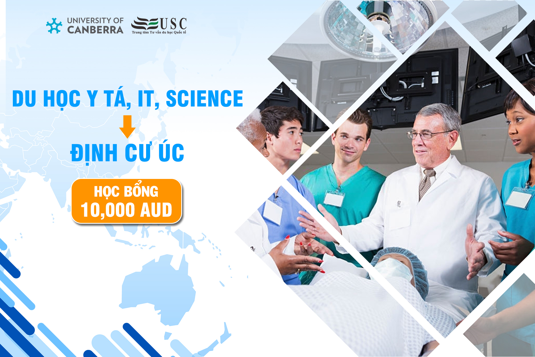 HỌC BỔNG LÊN ĐẾN $10,000 TỪ ĐẠI HỌC THỦ ĐÔ ÚC – UNVERSITY OF CANBERRA