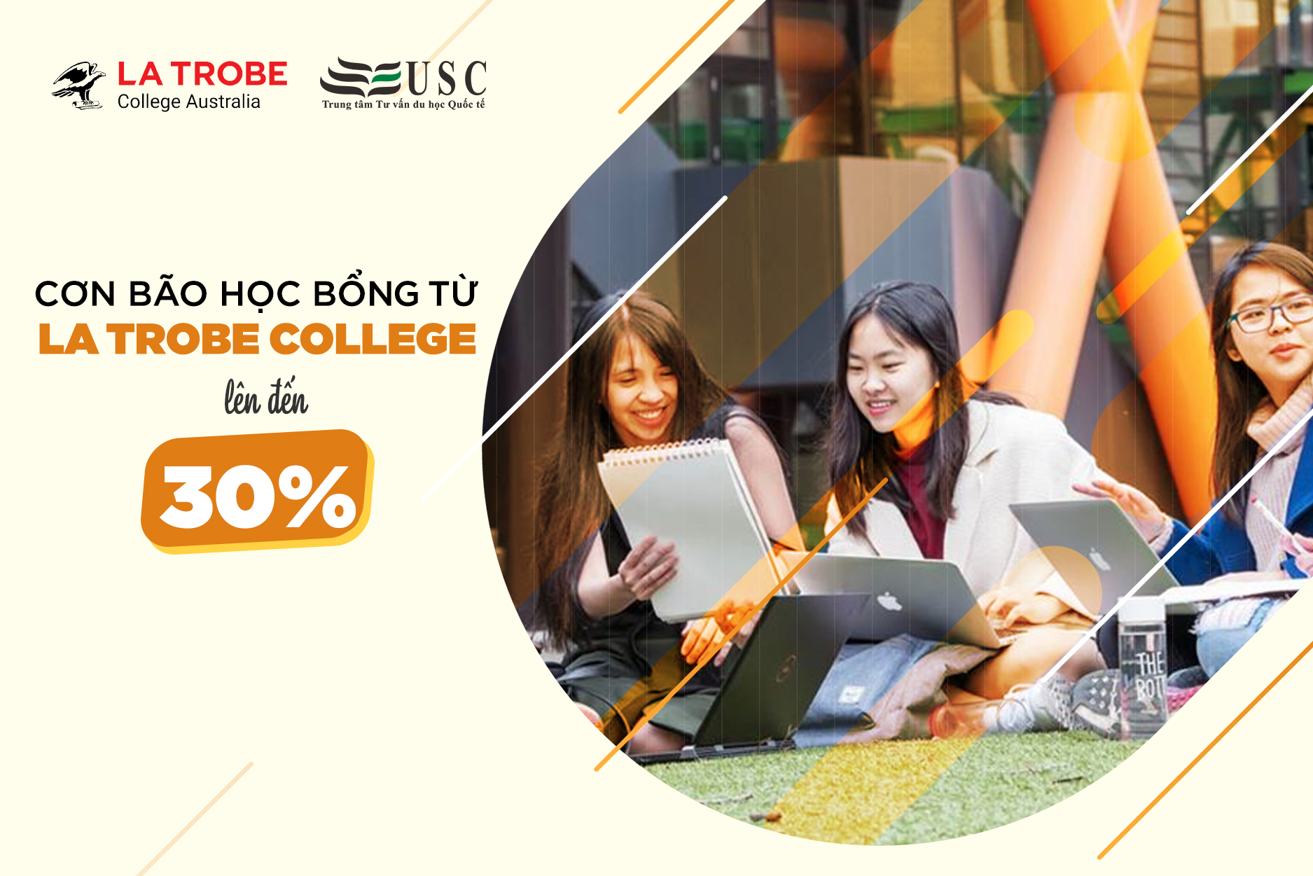 CƠN BÃO HỌC BỔNG LÊN ĐẾN 30% TỪ LA TROBE COLLEGE - DU HỌC ÚC CỰC KỲ TIẾT KIỆM