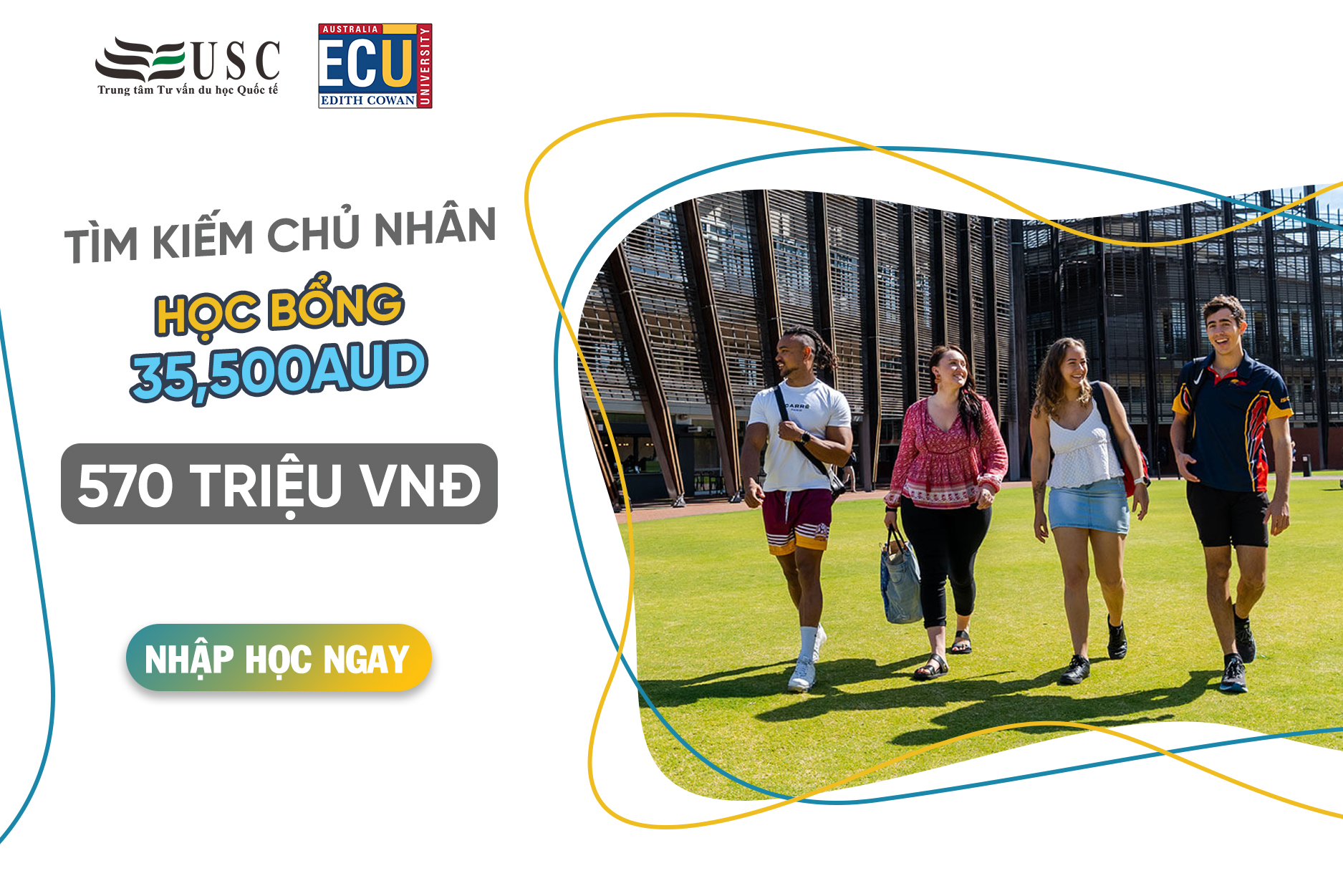 DU HỌC ÚC SIÊU TIẾT KIỆM CÙNG ECU (EDITH COWAN UNIVERSITY)