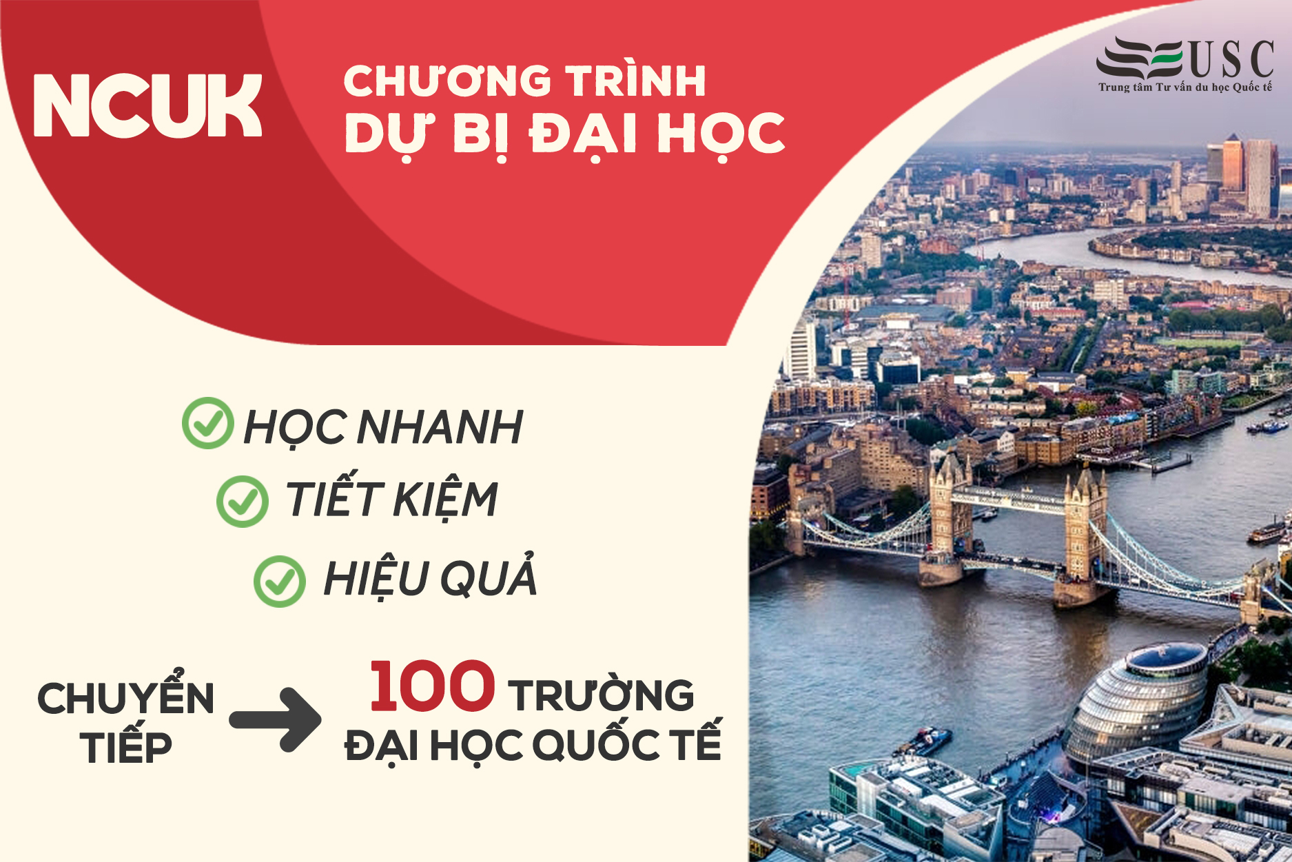 CHƯƠNG TRÌNH NCUK - CHÌA KHÓA VẠN NĂNG TIẾN THẲNG ĐẠI HỌC QUỐC TẾ