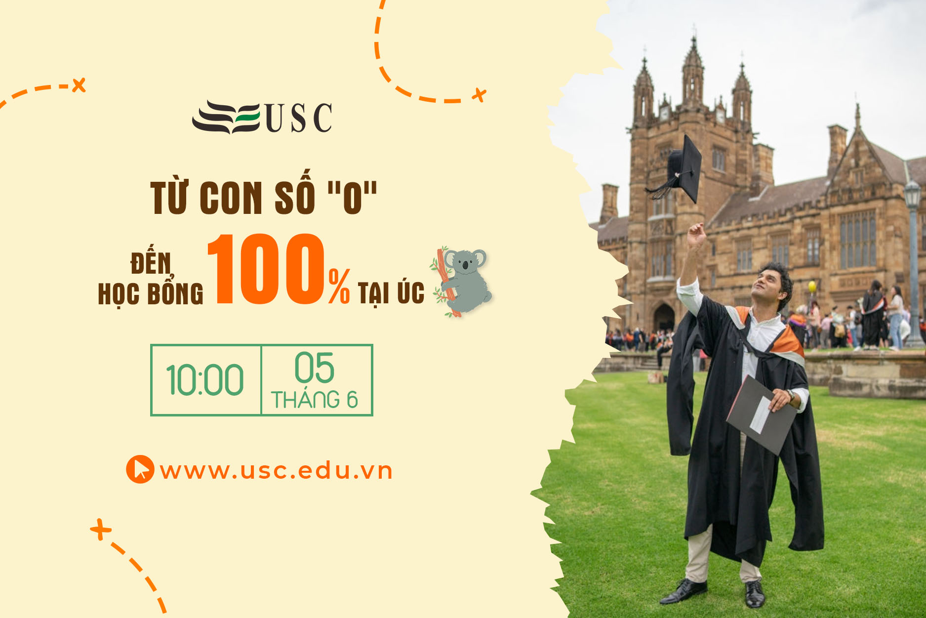 LỘ TRÌNH ĐẠT HỌC BỔNG 100% ĐẠI HỌC ÚC