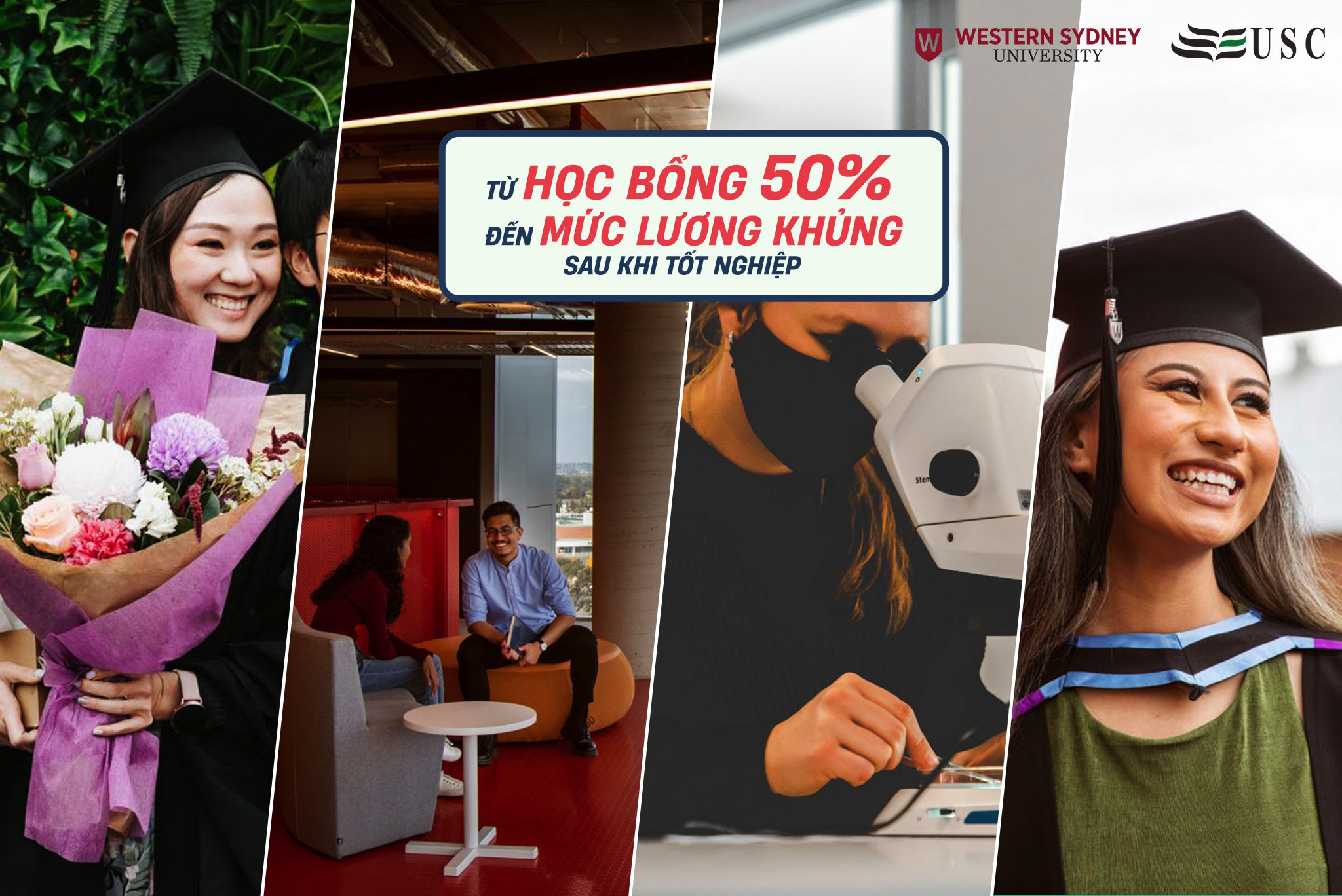 WESTERN SYDNEY UNIVERSITY - TỪ HỌC BỔNG 50% ĐẾN MỨC LƯƠNG KHỦNG SAU KHI TỐT NGHIỆP