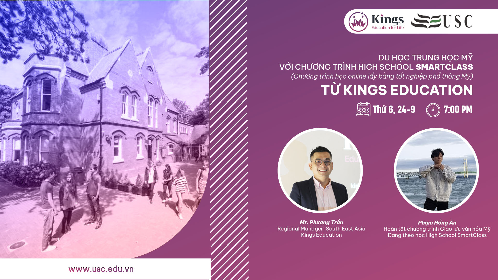 Du học Trung học Mỹ với chương trình High School SmartClass từ Kings Education