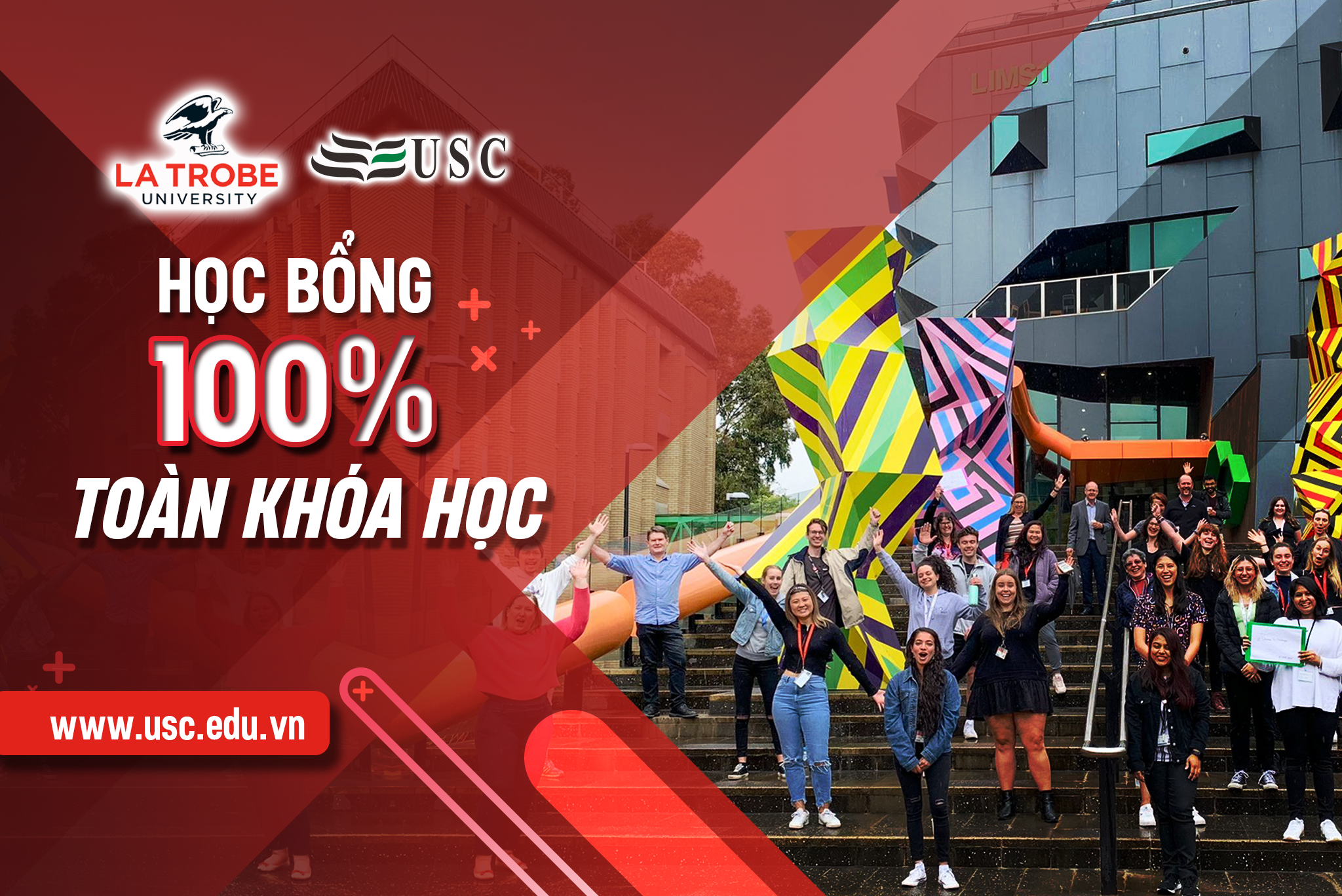 HỌC BỔNG 100% HỌC PHÍ TOÀN KHÓA HỌC - LA TROBE UNIVERSITY