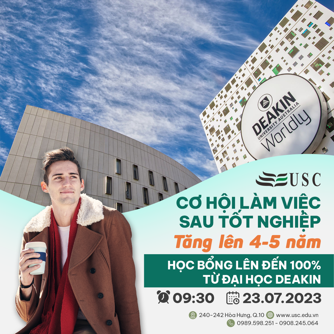 Tăng Thời Gian Làm Việc Tại Úc và Học Bổng Lên Đến 100% từ Đại Học Deakin