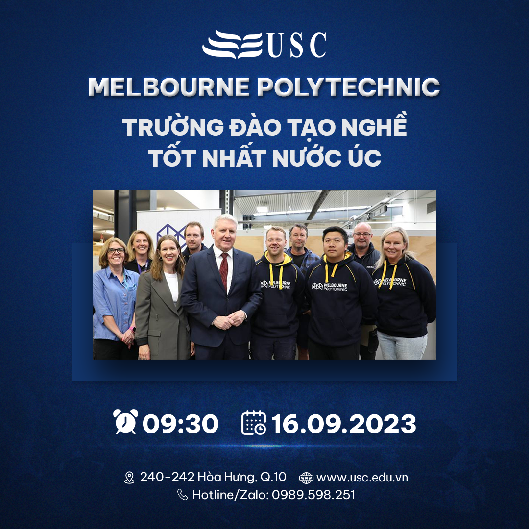 DU HỌC ÚC: “TÌM HIỂU TRƯỜNG ĐẠI HỌC MELBOURNE POLYTECHNIC - TRƯỜNG ĐÀO TẠO NGHỀ TỐT NHẤT NƯỚC ÚC"