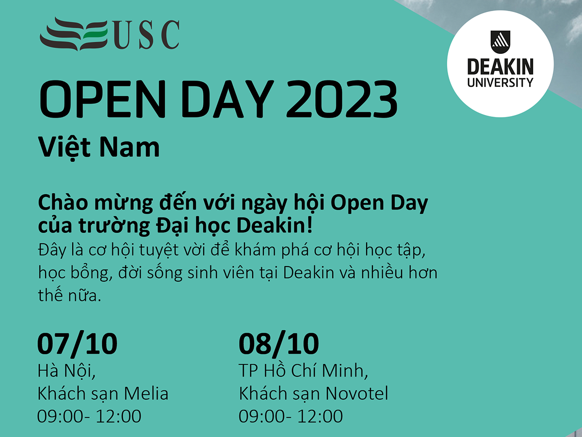 NGÀY HỘI THÔNG TIN – DEAKIN OPEN DAY 2023