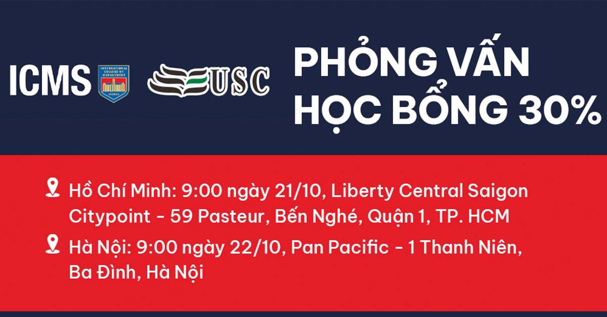 Buổi Phỏng Vấn Học Bổng Du Học Úc Trực Tiếp Tháng 10-2023 Từ Trường ICMS