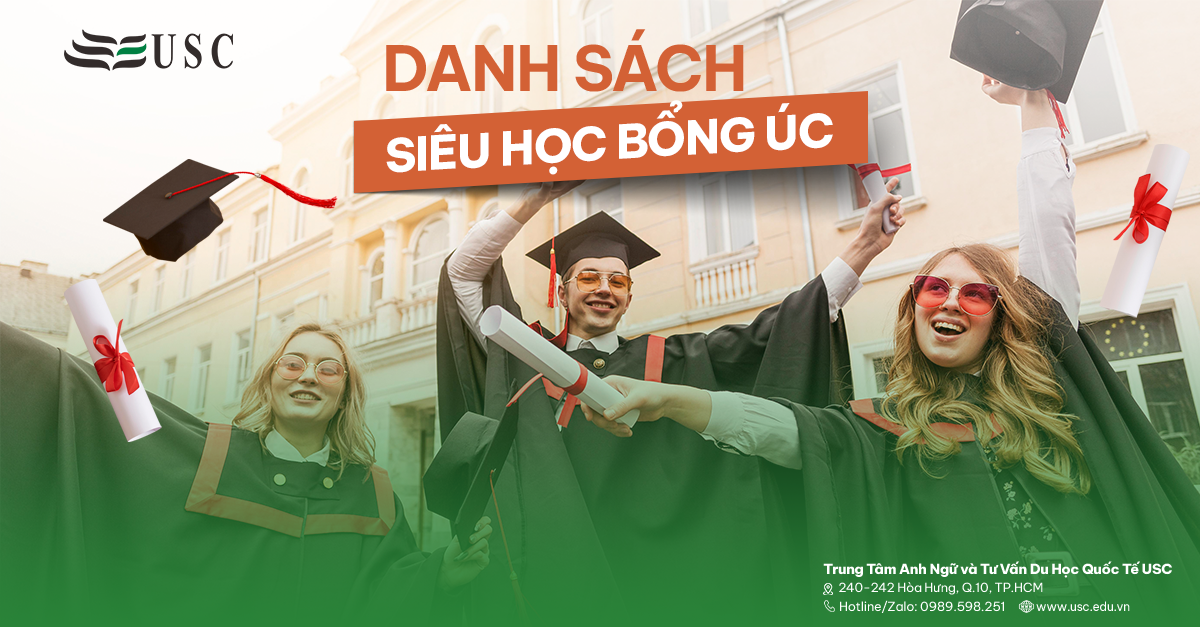 Danh Sách Siêu Học Bổng Úc Dành Riêng Cho Học Sinh Việt Nam