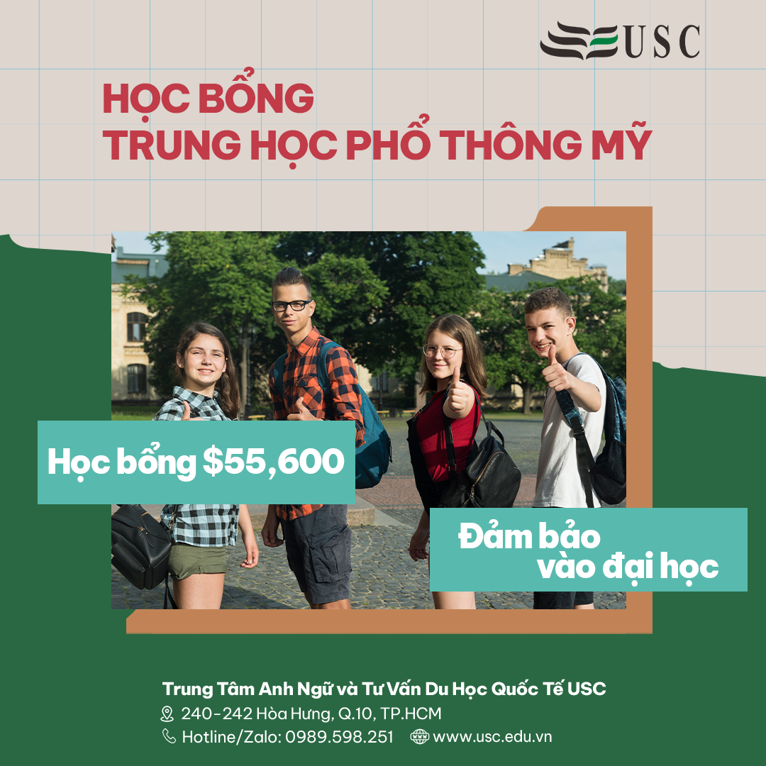 DANH SÁCH SIÊU HỌC BỔNG THPT MỸ 2024 CHO HỌC SINH VIỆT NAM