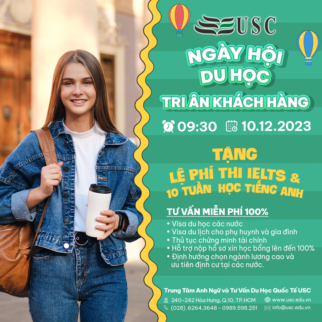 NGÀY HỘI DU HỌC TRI ÂN KHÁCH HÀNG LỚN NHẤT TRONG NĂM TẠI USC