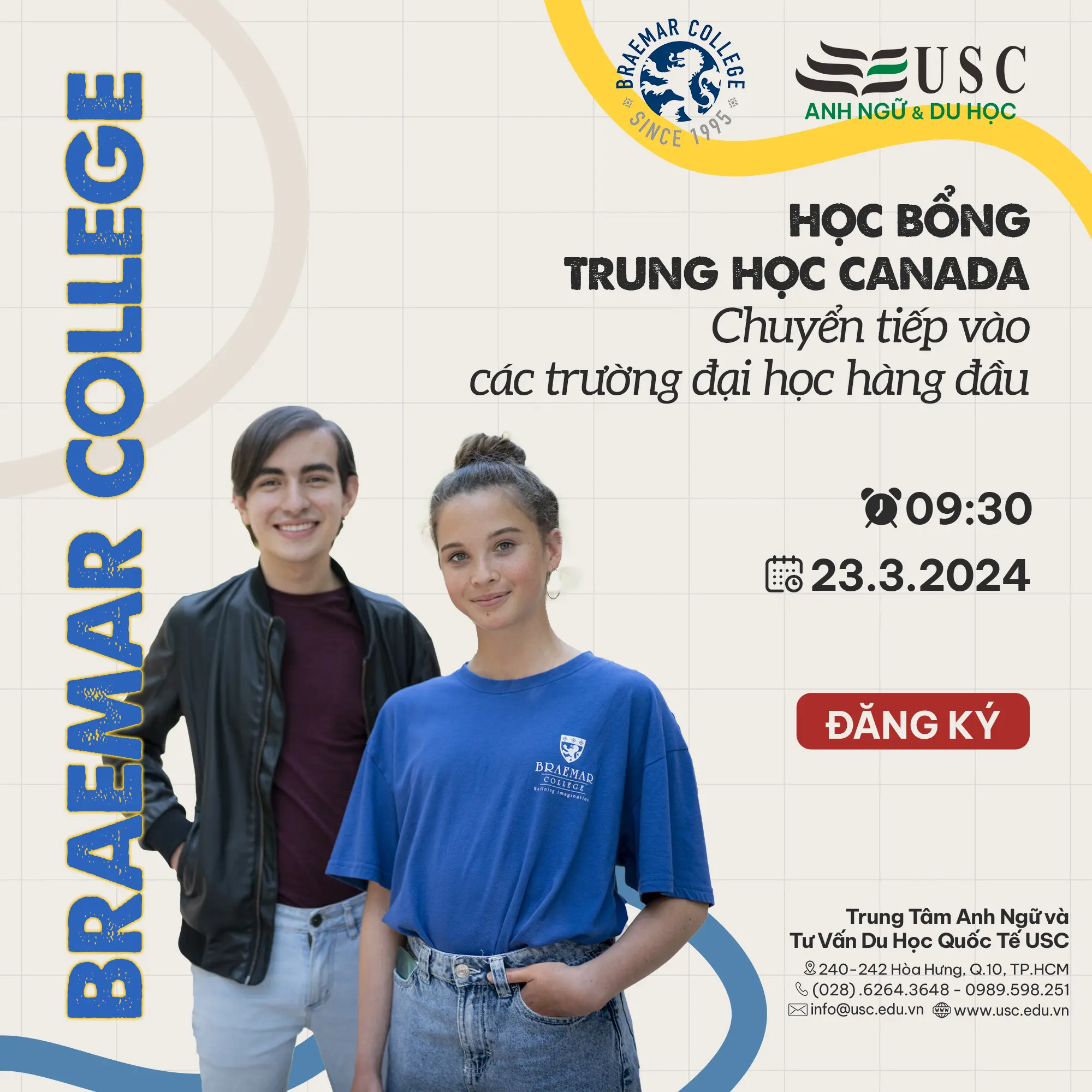 NẮM CHẮC HỌC BỔNG THPT BRAEMAR COLLEGE VÀ CƠ HỘI CHUYỂN TIẾP VÀO CÁC TRƯỜNG ĐẠI HỌC HÀNG ĐẦU CANADA