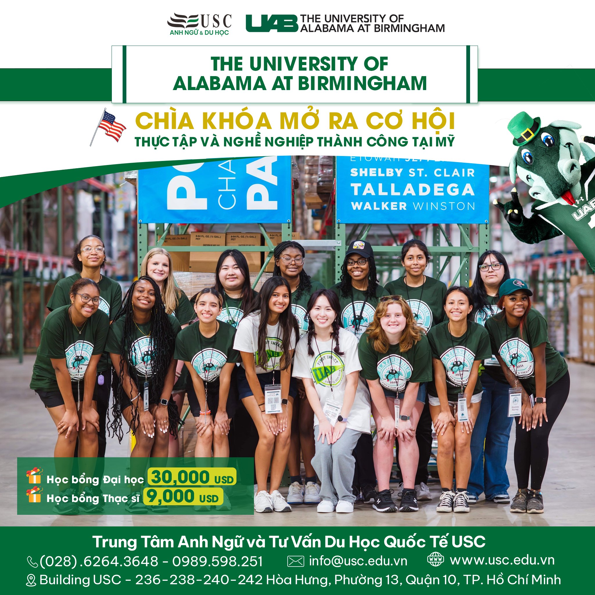 THE UNIVERSITY OF ALABAMA AT BIRMINGHAM: CHÌA KHÓA MỞ RA CƠ HỘI THỰC TẬP VÀ NGHỀ NGHIỆP THÀNH CÔNG TẠI MỸ!