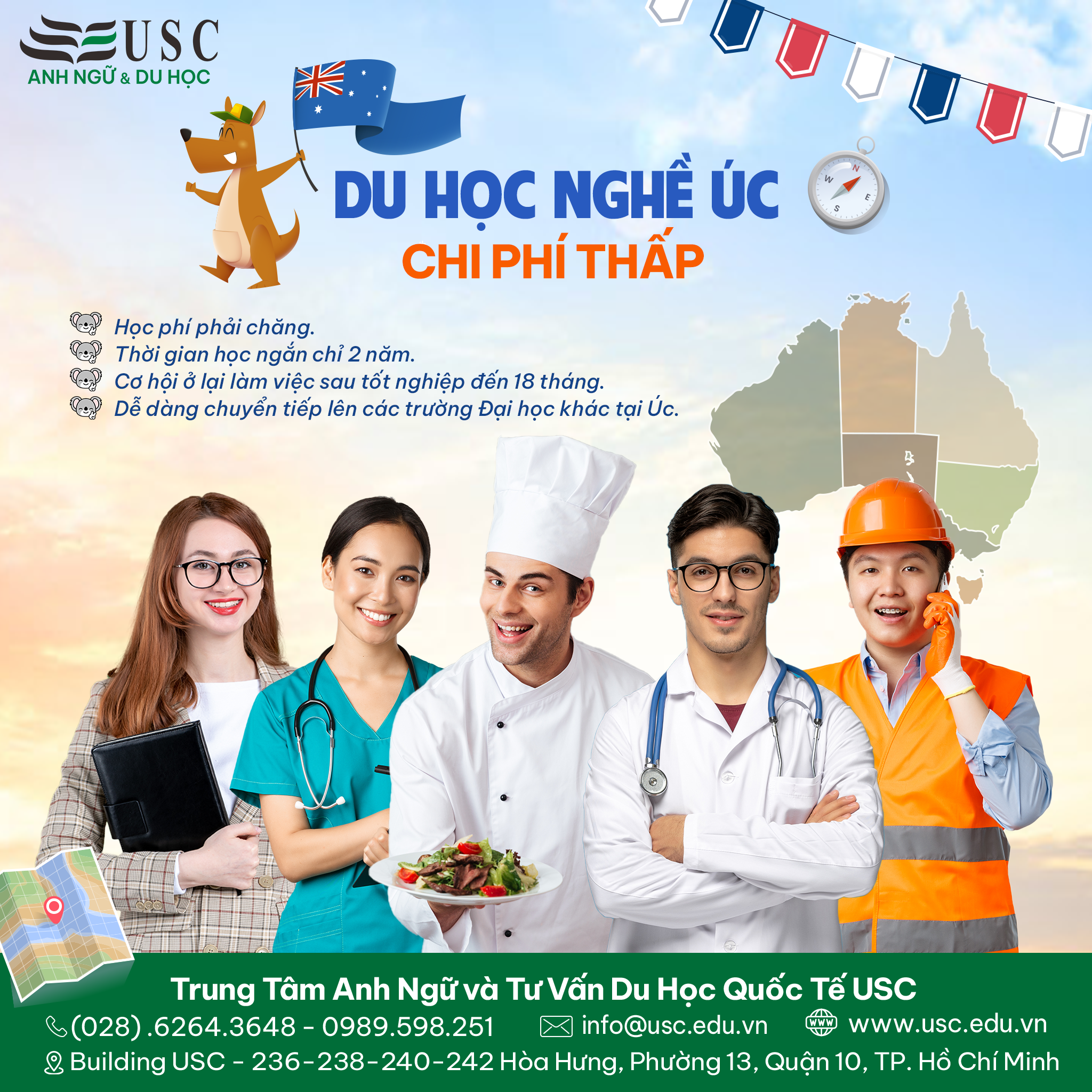 DU HỌC NGHỀ ÚC - CHI PHÍ THẤP