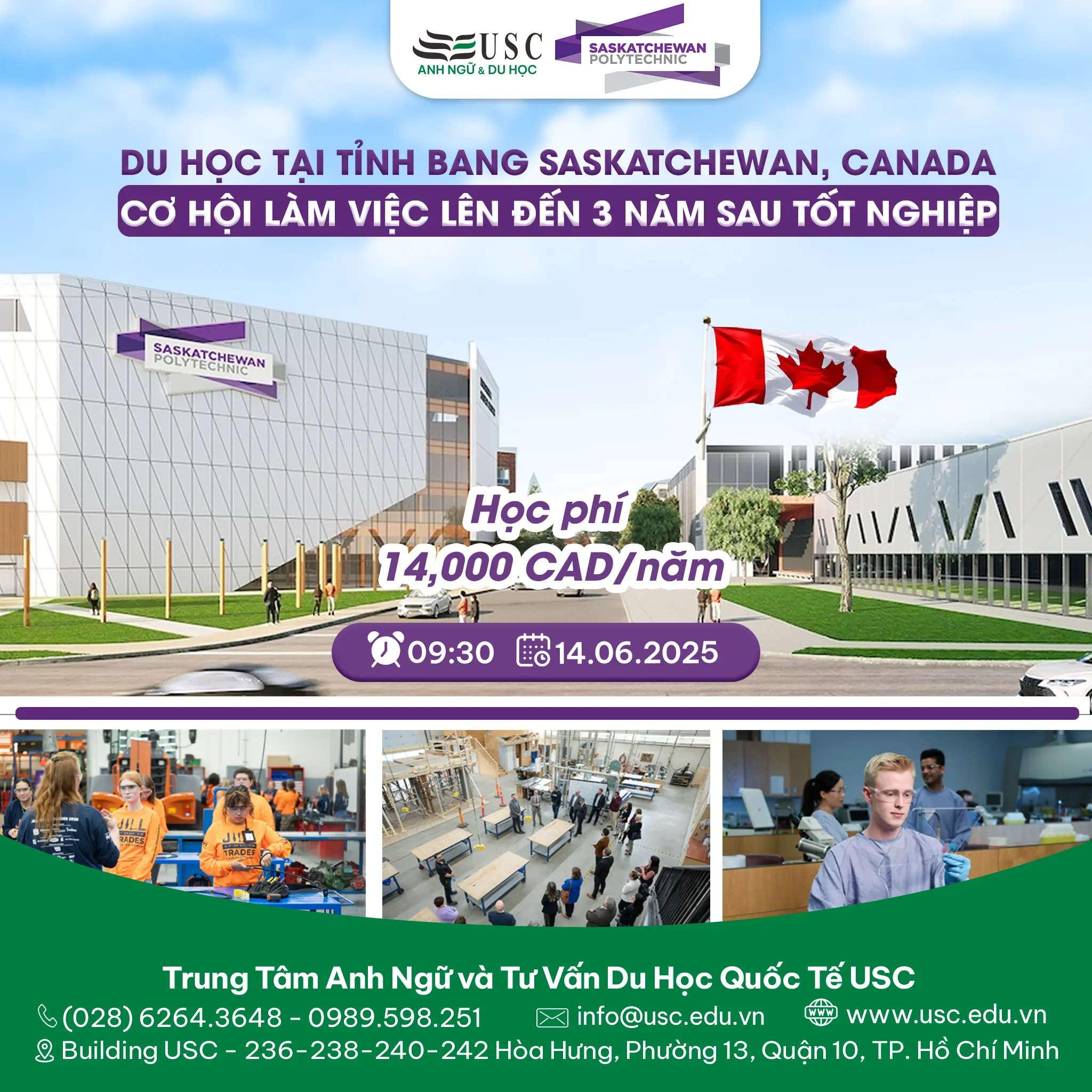 KHỞI ĐẦU SỰ NGHIỆP SÁNG TẠO TẠI CANADA CÙNG SASKATCHEWAN POLYTECHNIC – MÔI TRƯỜNG HỌC GẮN LIỀN THỰC TIỄN