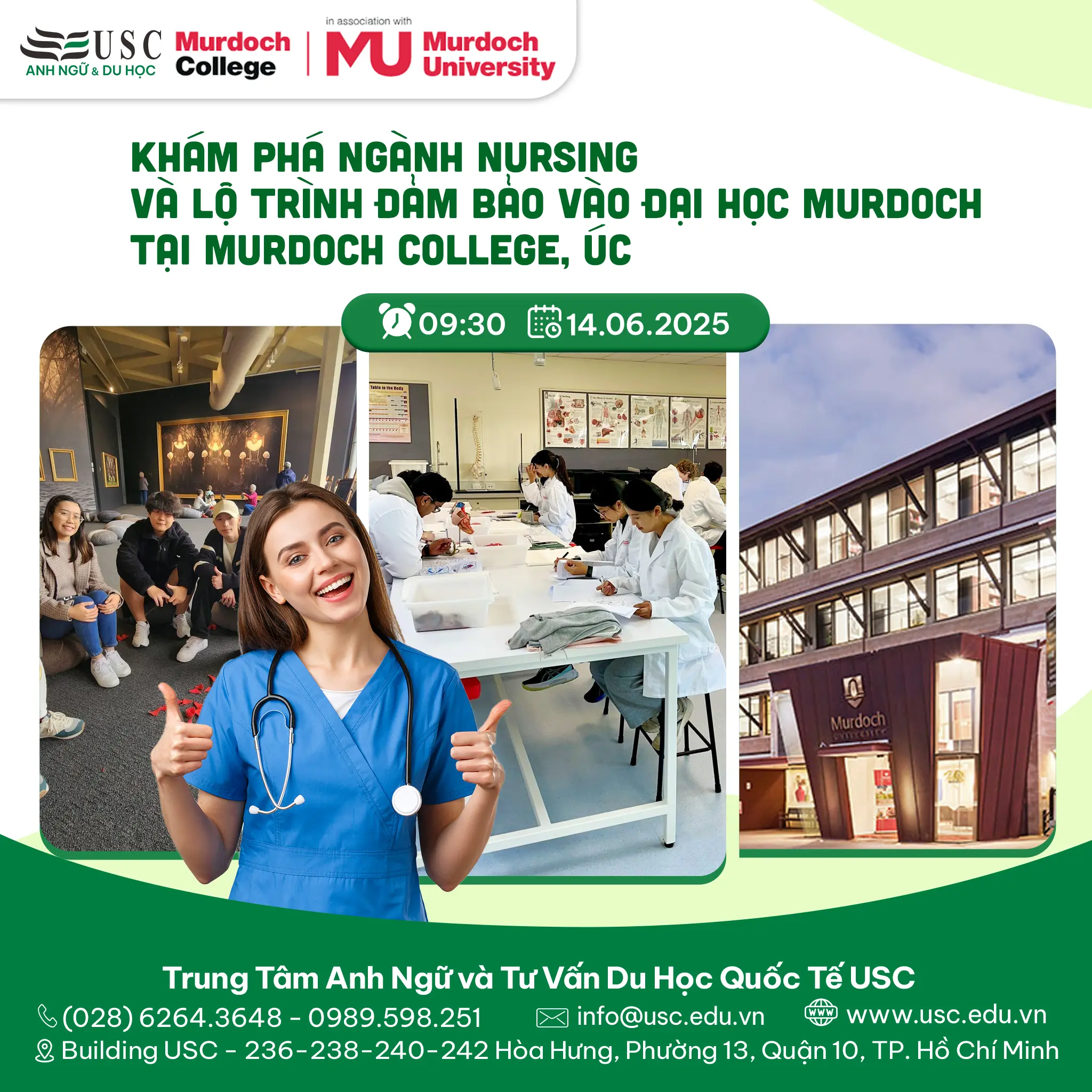 KHÁM PHÁ NGÀNH NURSING VÀ LỘ TRÌNH ĐẢM BẢO VÀO ĐẠI HỌC MURDOCH TẠI MURDOCH COLLEGE, ÚC