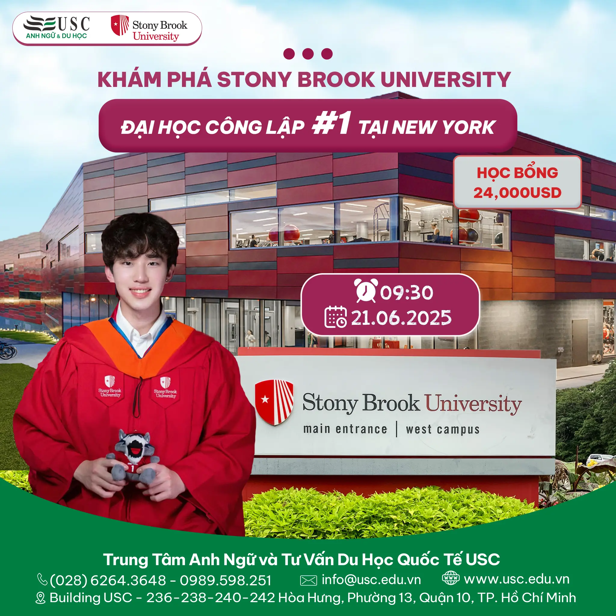 KHÁM PHÁ STONY BROOK UNIVERSITY – ĐẠI HỌC CÔNG LẬP #1 TẠI NEW YORK