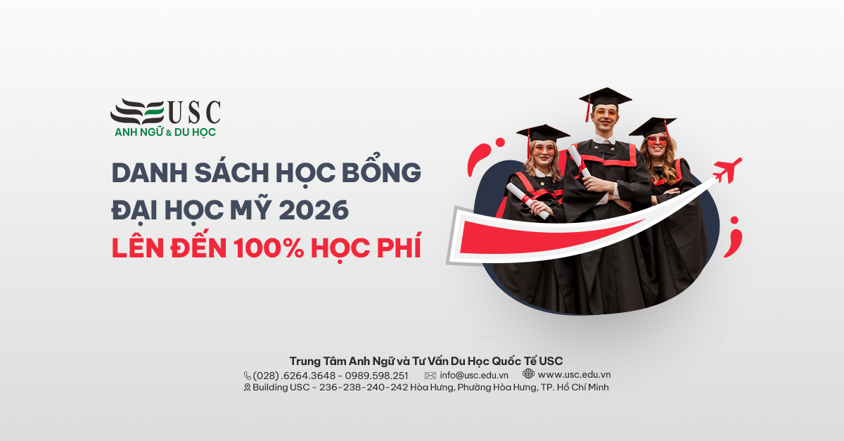 Danh Sách Học Bổng Đại Học Mỹ Năm 2026