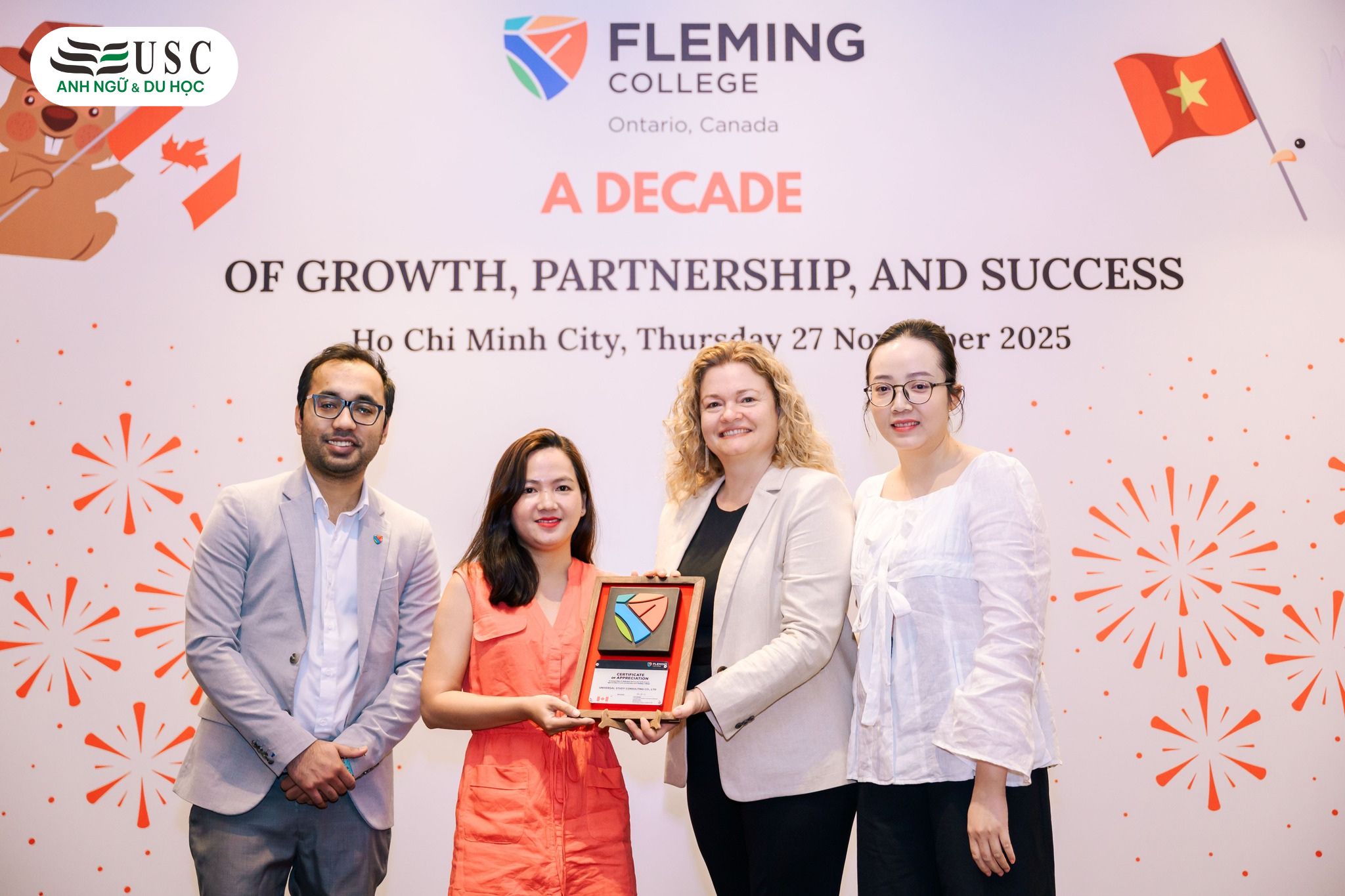 USC Đồng Hành Cùng Fleming College Tại Sự Kiện 10 Năm Hoạt Động Tại Việt Nam