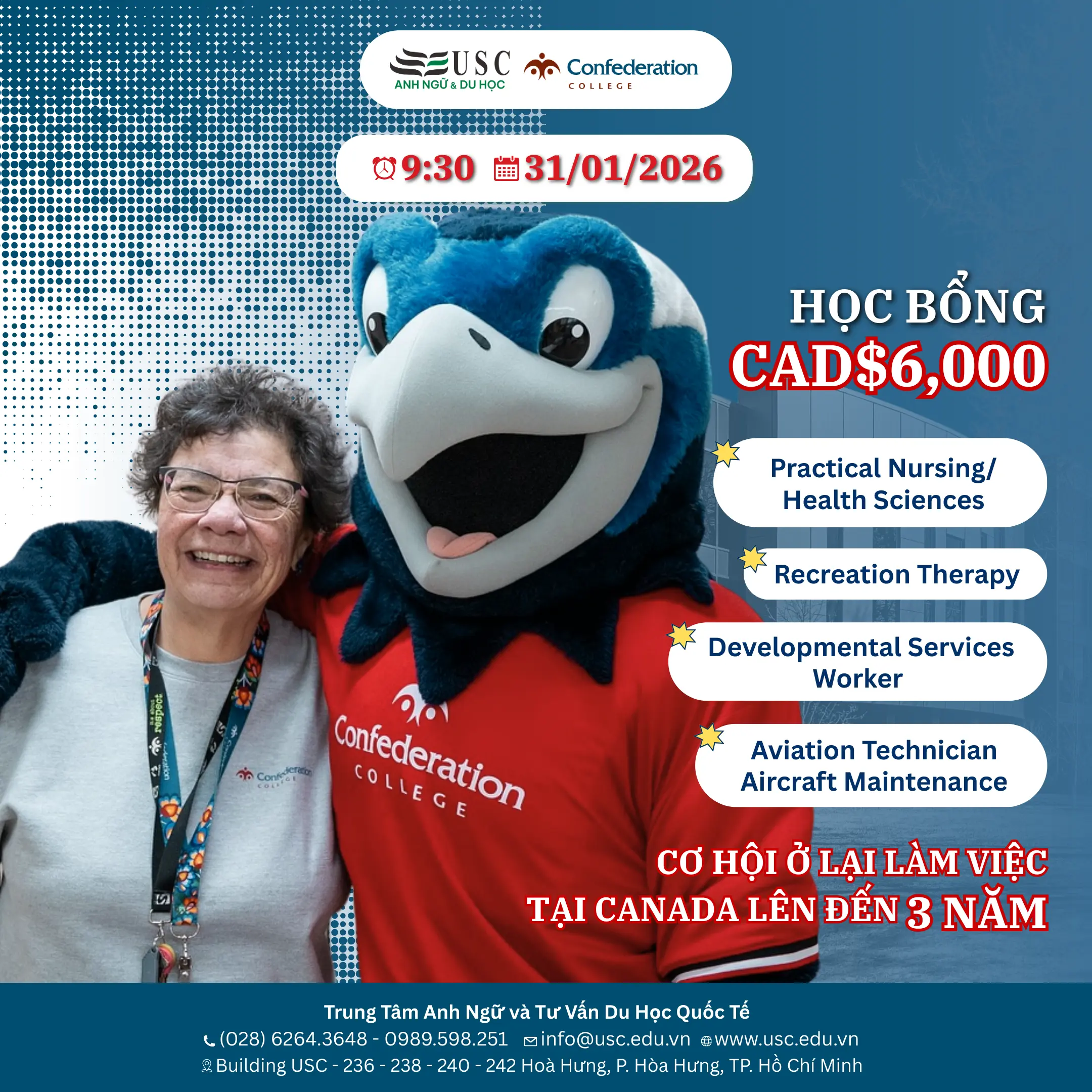 DU HỌC CANADA TẠI CONFEDERATION COLLEGE: HỌC THÔNG MINH – RỘNG CỬA ĐỊNH CƯ