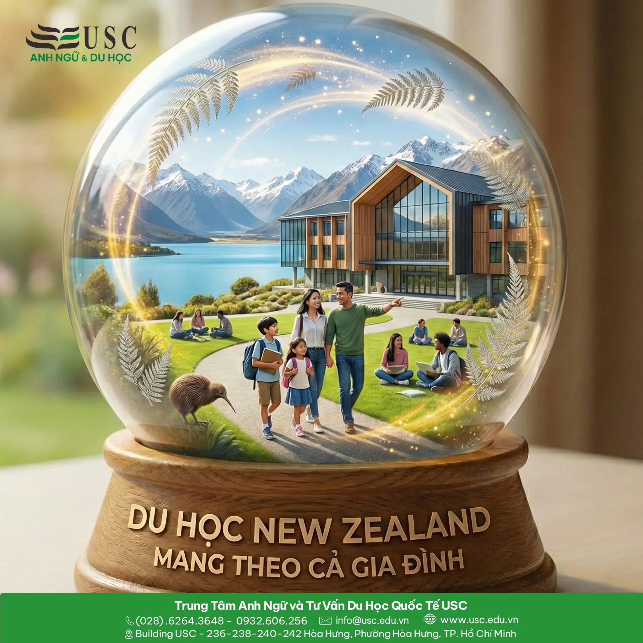 DU HỌC NEW ZEALAND MANG THEO CẢ GIA ĐÌNH