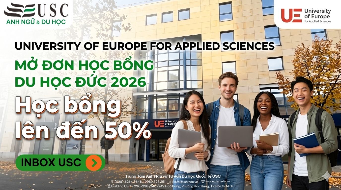 Mở Đơn Học Bổng Du Học Đức 2026: University of Europe For Applied Sciences (UE)