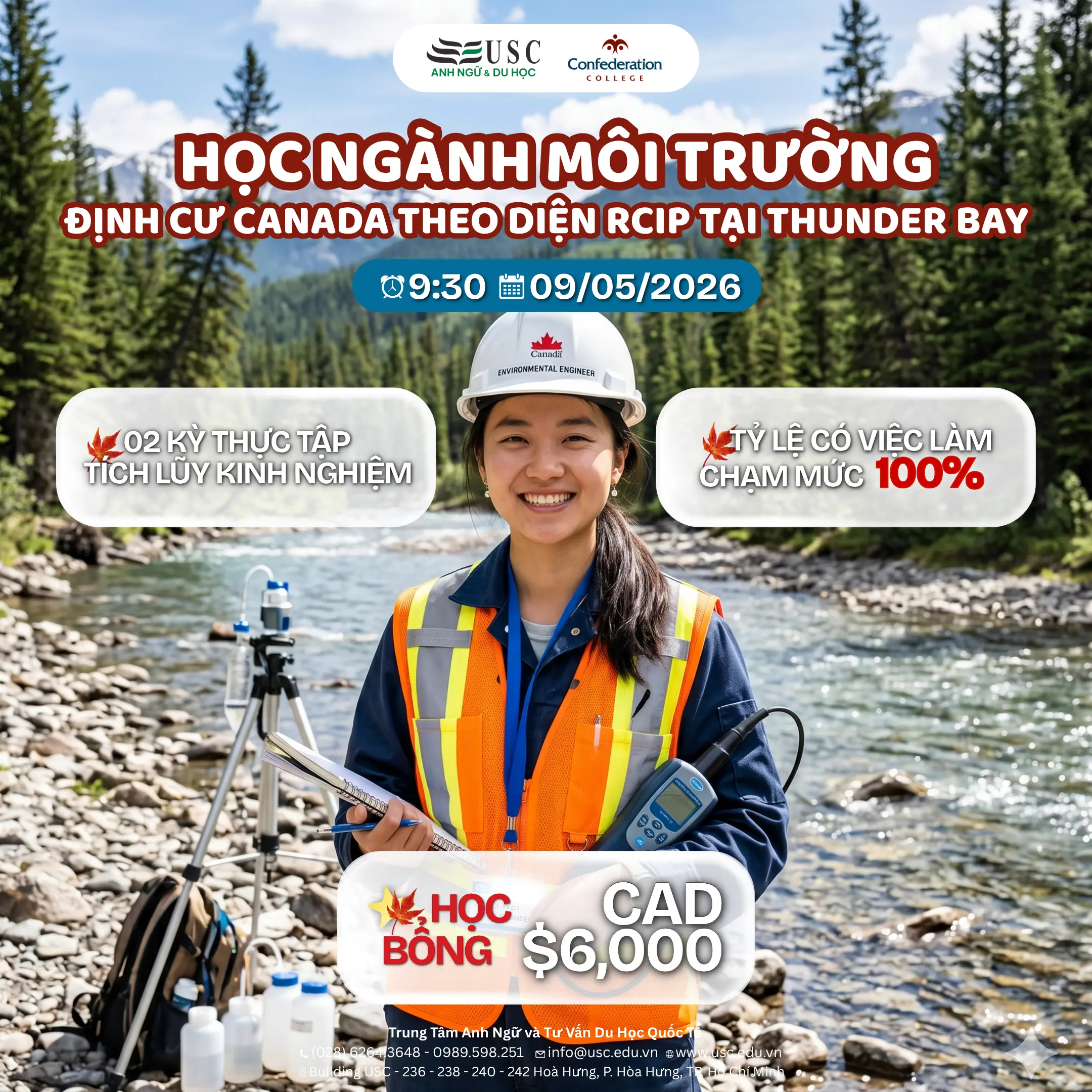 HỌC NGÀNH MÔI TRƯỜNG – ĐỊNH CƯ CANADA THEO DIỆN RCIP TẠI THUNDER BAY