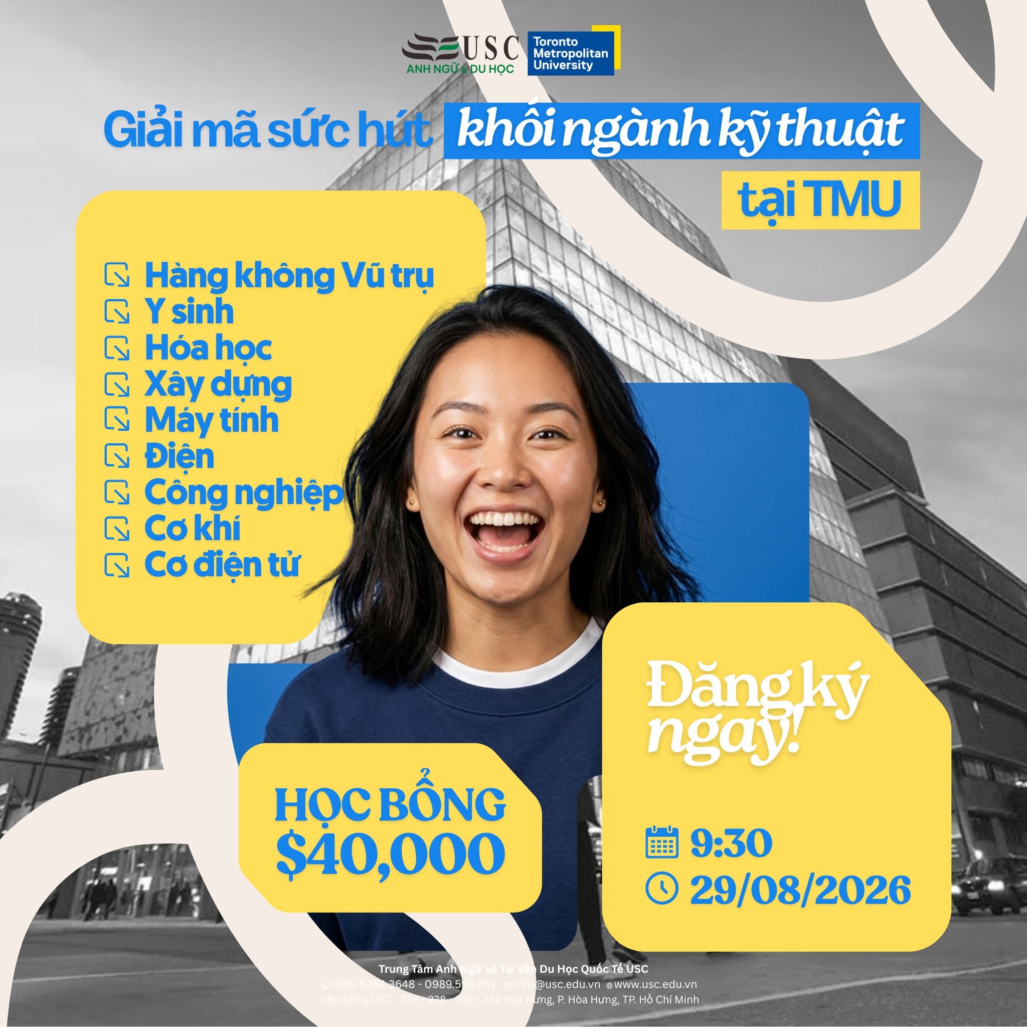HỘI THẢO DU HỌC CANADA|TORONTO METROPOLITAN UNIVERSITY (TMU) – TOP 3 ĐẠI HỌC TẠI TORONTO