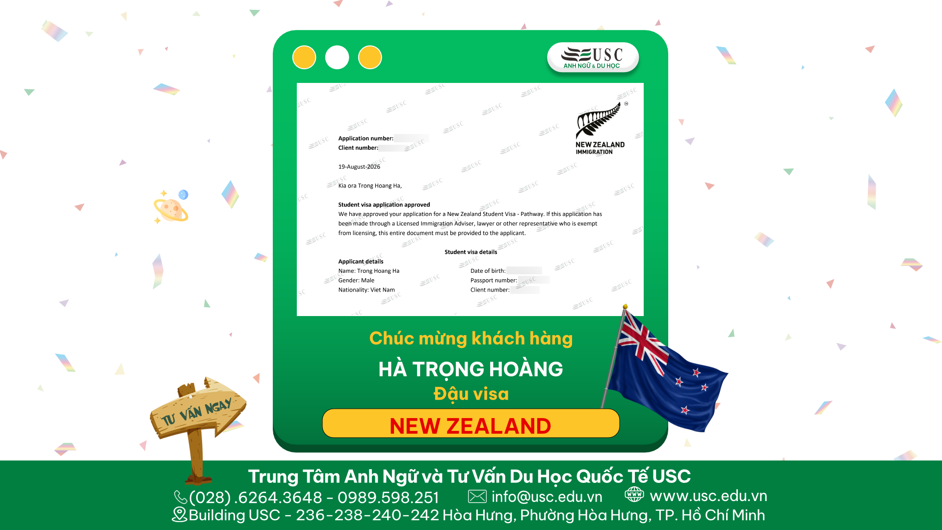 TỪNG RỚT VISA ÚC, HOÀNG ĐÃ LÀM LẠI HỒ SƠ NHƯ THẾ NÀO ĐỂ ĐẬU VISA NEW ZEALAND?