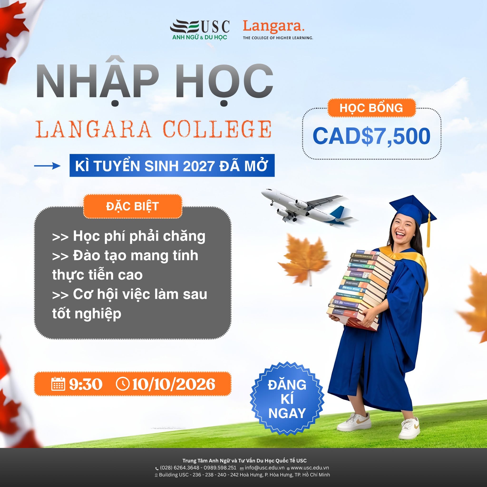 LỘ TRÌNH CHUYỂN TIẾP CANADA – BẮT ĐẦU TẠI LANGARA COLLEGE