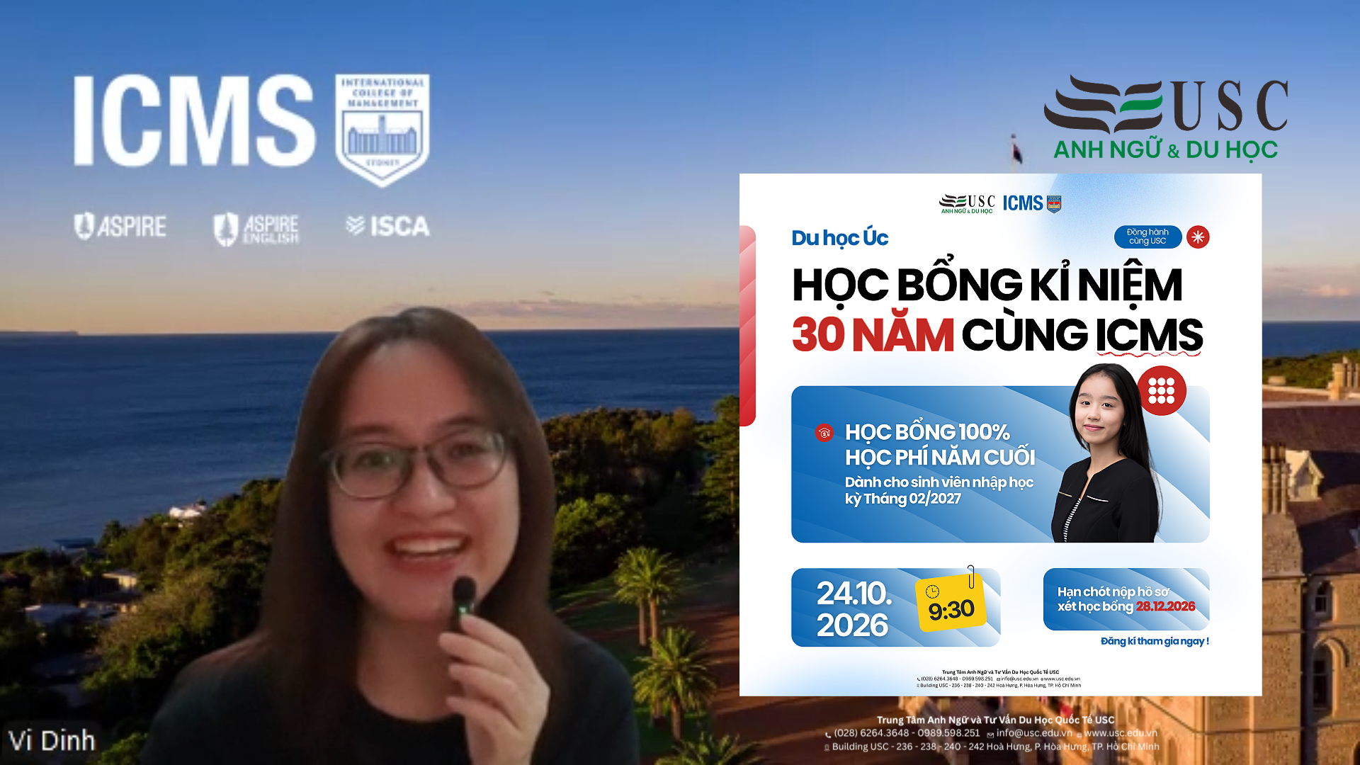 Đón đầu kỳ nhập học tháng 02/2027 cùng cơ hội sở hữu học bổng 100% học phí năm cuối từ ICMS!