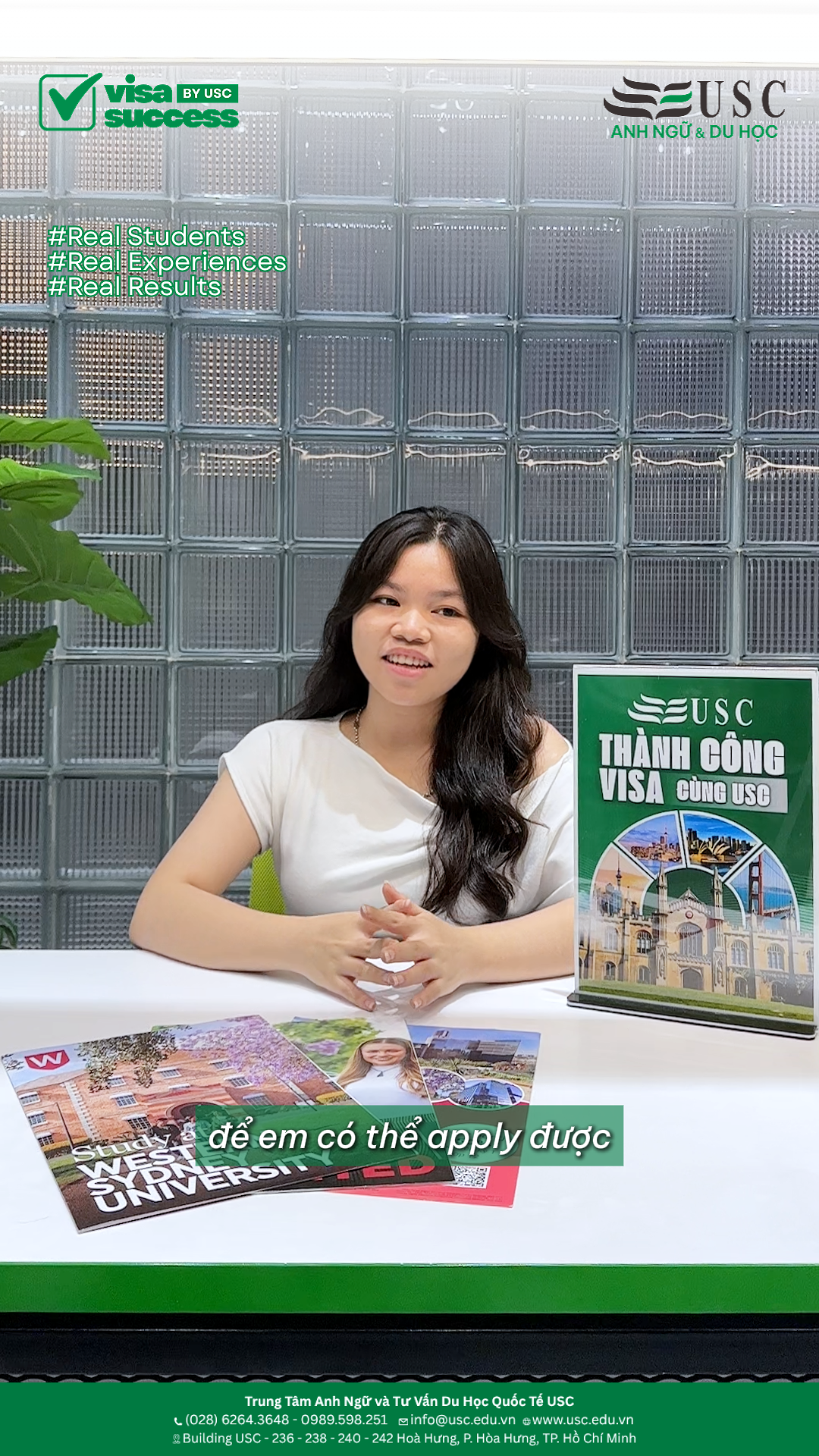 🔴 SERIES: VISA SUCCESS BY USC - THÀNH CÔNG VISA CÙNG USC 🎉 Chúc mừng bạn Minh Tuyền đã chính thức chinh phục thành công VISA DU HỌC ÚC tại Western Sydney University, với học bổng 50%